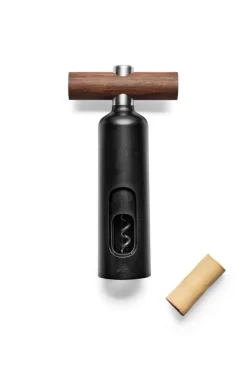 Eva Solo Corkscrew, black - oiled walnut