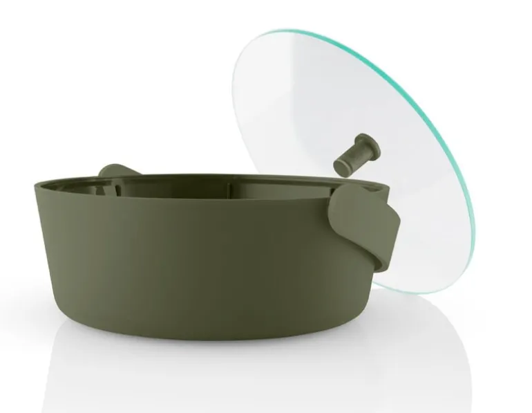 Eva Solo Green Tool steamer for microwave oven, green