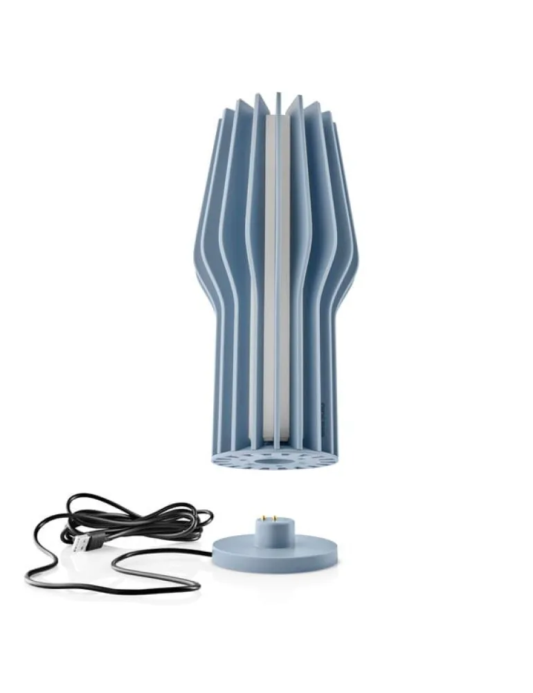 Eva Solo Radiant portable table lamp, dusty blue