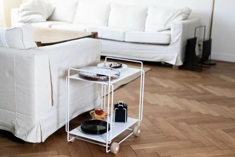 Everyday Design Tampere serving trolley, white