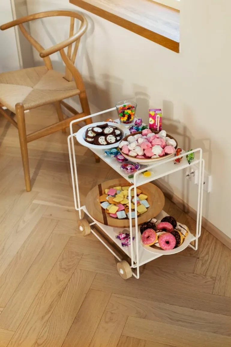 Everyday Design Tampere serving trolley, white