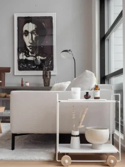 Everyday Design Tampere serving trolley, white