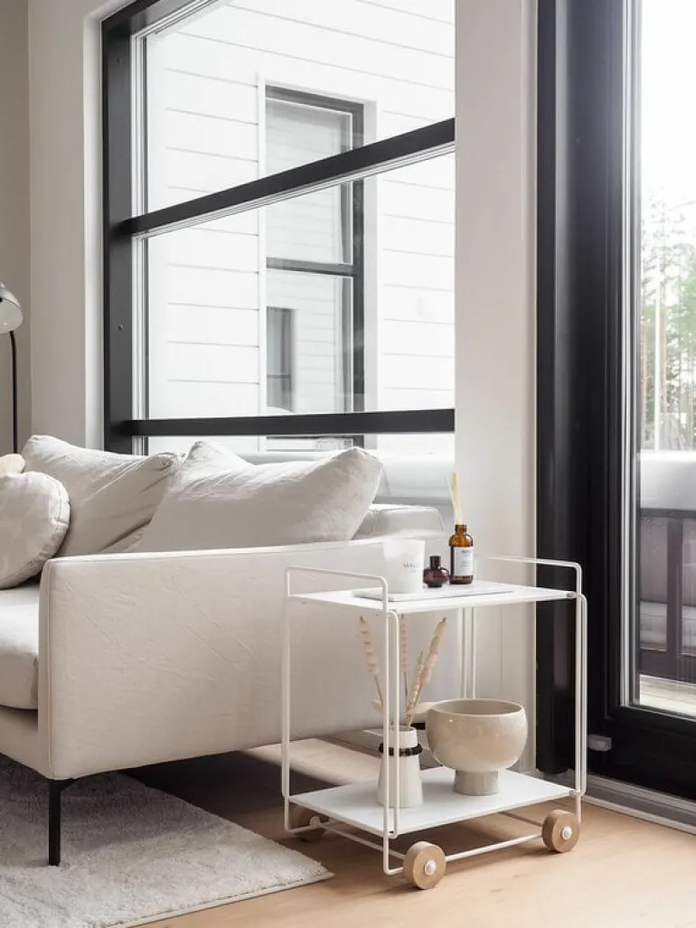 Everyday Design Tampere serving trolley, white