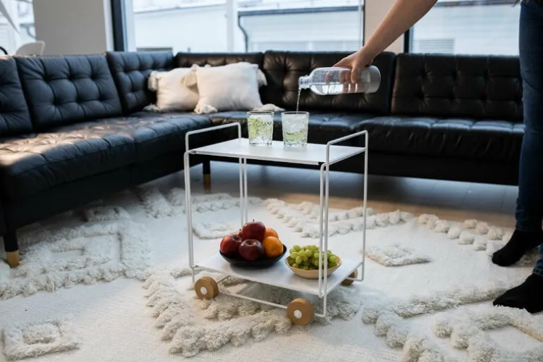 Everyday Design Tampere serving trolley, white