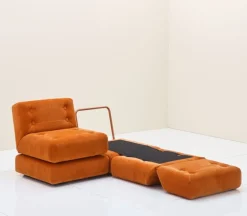 Fasetti Easy sofa module, 71 x 80 cm, light blue Corda