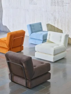 Fasetti Easy sofa module, 71 x 80 cm, dark brown Corda