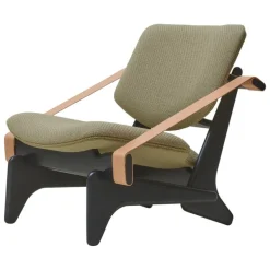 Fasetti Jumbo lounge chair, black - Coda green
