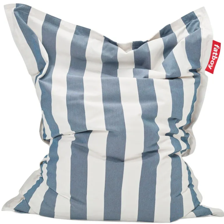 Fatboy Original Outdoor bean bag, stripe ocean blue