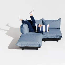 Fatboy Paletti sofa, 3 modules, left, storm blue