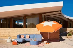 Fatboy Paletti sofa, 3 modules + table, left, storm blue