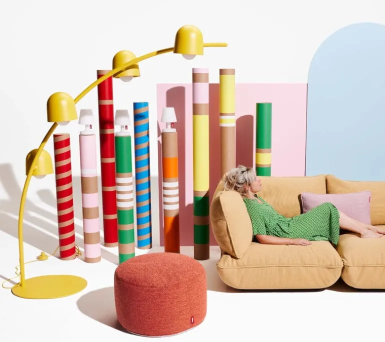 Fatboy Point Mingle pouf, large, chuck berry