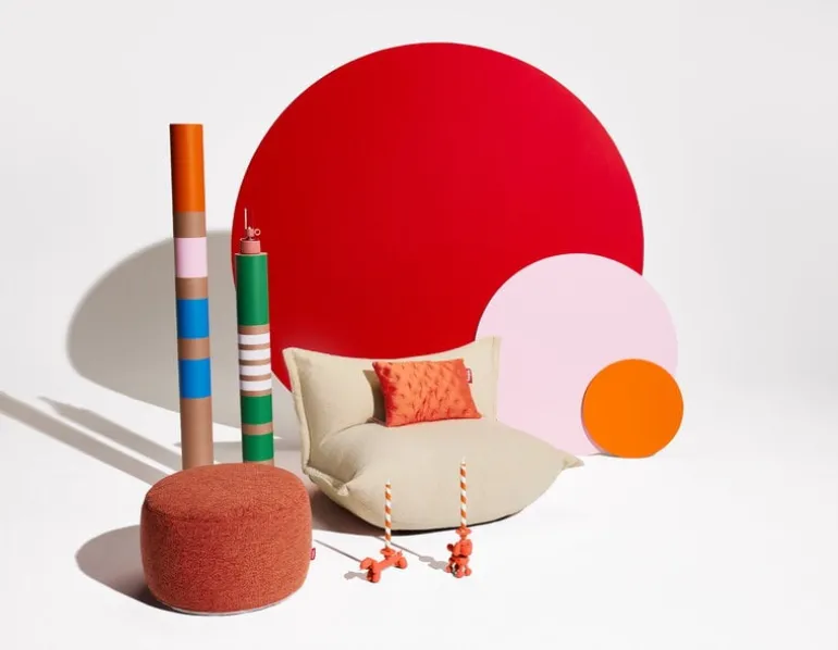 Fatboy Point Mingle pouf, large, chuck berry