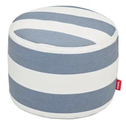 Fatboy Point Outdoor pouf, stripe ocean blue