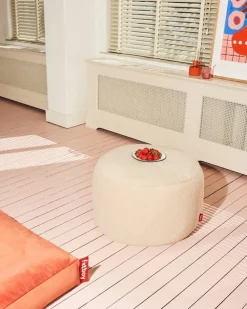 Fatboy Point Sherpa pouf, large, ecru