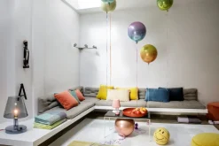 Fatboy Square Velvet Recycled pillow, rhubarb