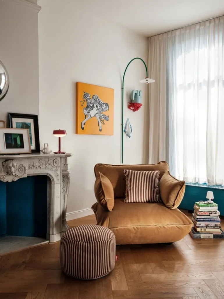 Fatboy Sumo Loveseat lounge chair, Velvet Recycled almond