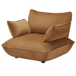 Fatboy Sumo Loveseat lounge chair, Velvet Recycled almond
