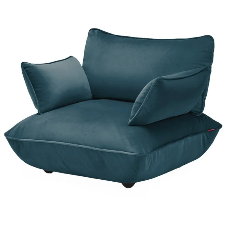 Fatboy Sumo Loveseat lounge chair, Velvet Recycled petrol