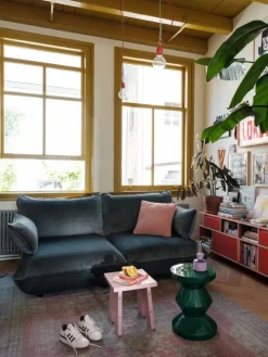 Fatboy Sumo Medium sofa, Velvet Recycled petrol