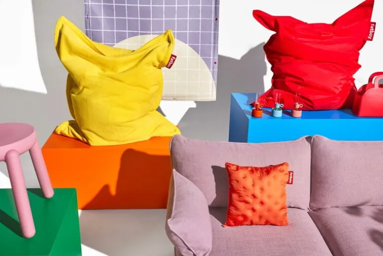 Fatboy Sumo Medium sofa, Weave bubble pink