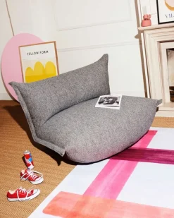 Fatboy The BonBaron Mingle lounge chair, grid stone