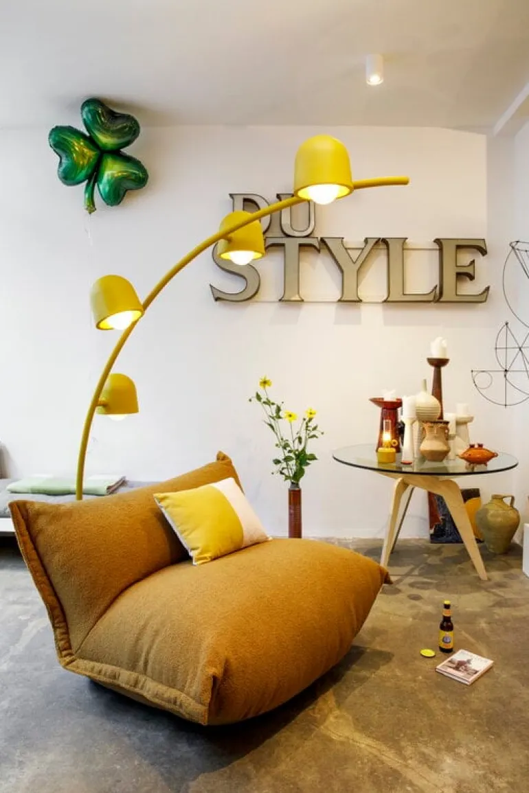 Fatboy The BonBaron Sherpa lounge chair, cider