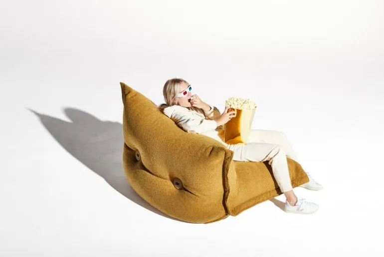 Fatboy The BonBaron Sherpa lounge chair, cider