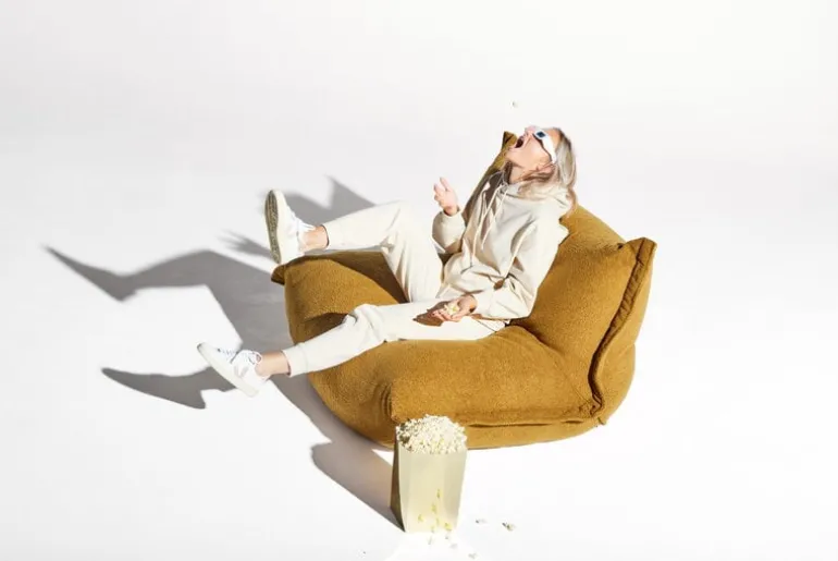 Fatboy The BonBaron Sherpa lounge chair, cider