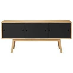 FDB Møbler A85 Butler sideboard, oak - black