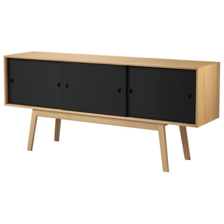 FDB Møbler A85 Butler sideboard, oak - black
