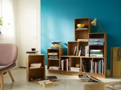 FDB Møbler B98 bookcase, 54 x 32 x 36 cm, lacquered oak