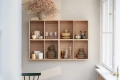 FDB Møbler B98 bookcase, 54 x 32 x 36 cm, lacquered oak