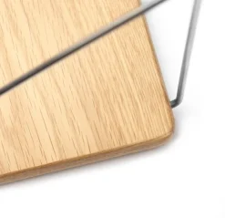 FDB Møbler B145 shelf, 20 x 90 cm, lacquered oak - grey