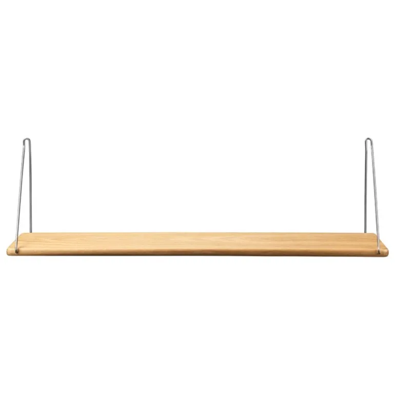 FDB Møbler B145 shelf, 20 x 90 cm, lacquered oak - grey