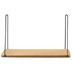 FDB Møbler B145 shelf, 20 x 45 cm, lacquered oak - black