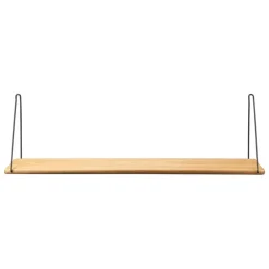 FDB Møbler B145 shelf, 20 x 90 cm, lacquered oak - black