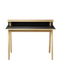 FDB Møbler C68 Nørrebro desk, oak - black linoleum