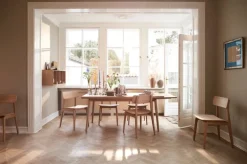 FDB Møbler C65 Åstrup extendable dining table, 170 x 90 cm, lacquered oak