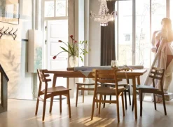 FDB Møbler C65 Åstrup extendable dining table, 170 x 90 cm, lacquered oak