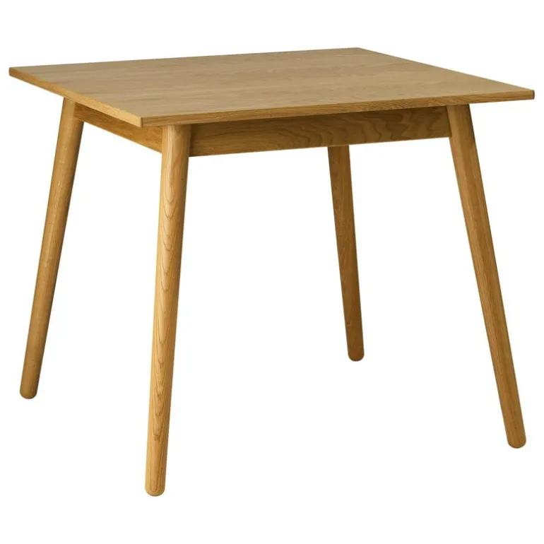 FDB Møbler C35A dining table, 82 x 82 cm, lacquered oak