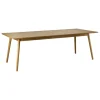 FDB Møbler C35C dining table, 220 x  95 cm, lacquered oak