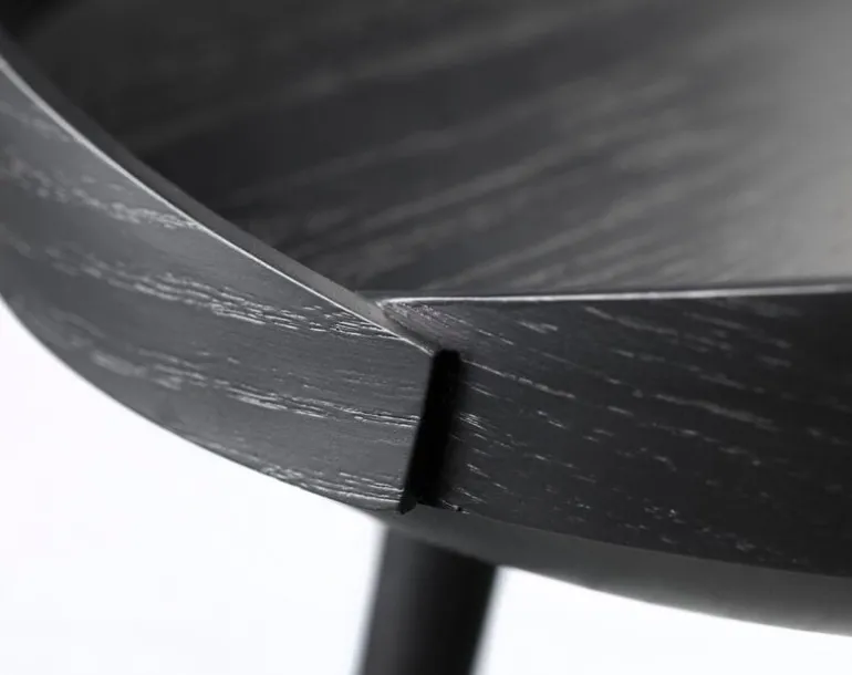 FDB Møbler D106 Bakkedal side table, black painted oak