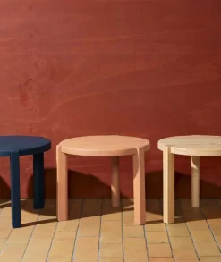 FDB Møbler D108 Ragnsminde coffee table, 48 cm, midnight blue