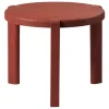 FDB Møbler D108 Ragnsminde coffee table, 48 cm, Carmine red