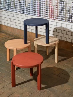 FDB Møbler D108 Ragnsminde coffee table, 48 cm, Carmine red