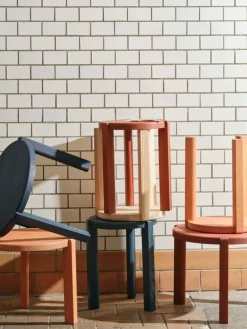 FDB Møbler D108 Ragnsminde coffee table, 48 cm, Carmine red