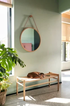 FDB Møbler I3 Mossø mirror, 60 cm, oak