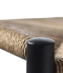 FDB Møbler J80 chair, black - paper cord