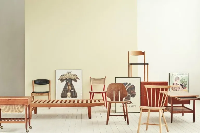 FDB Møbler J46 chair, lacquered beech