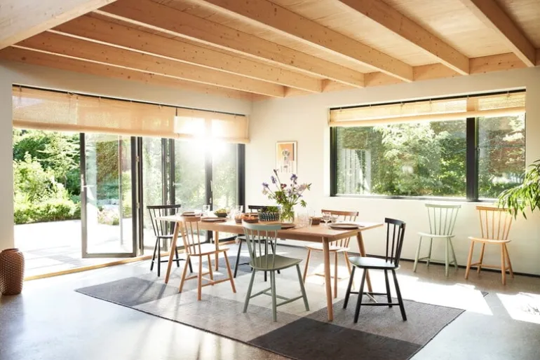 FDB Møbler J46 chair, lacquered beech